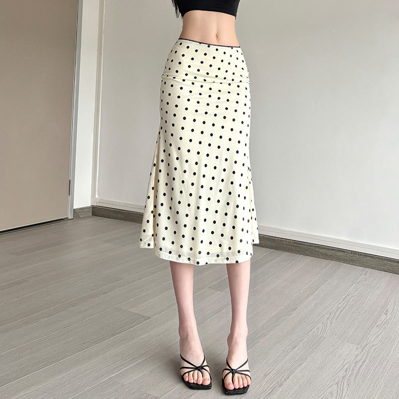 2025 style 2025 spring new women's clothing fashion temperament slim and thin waist and high polka dot dress