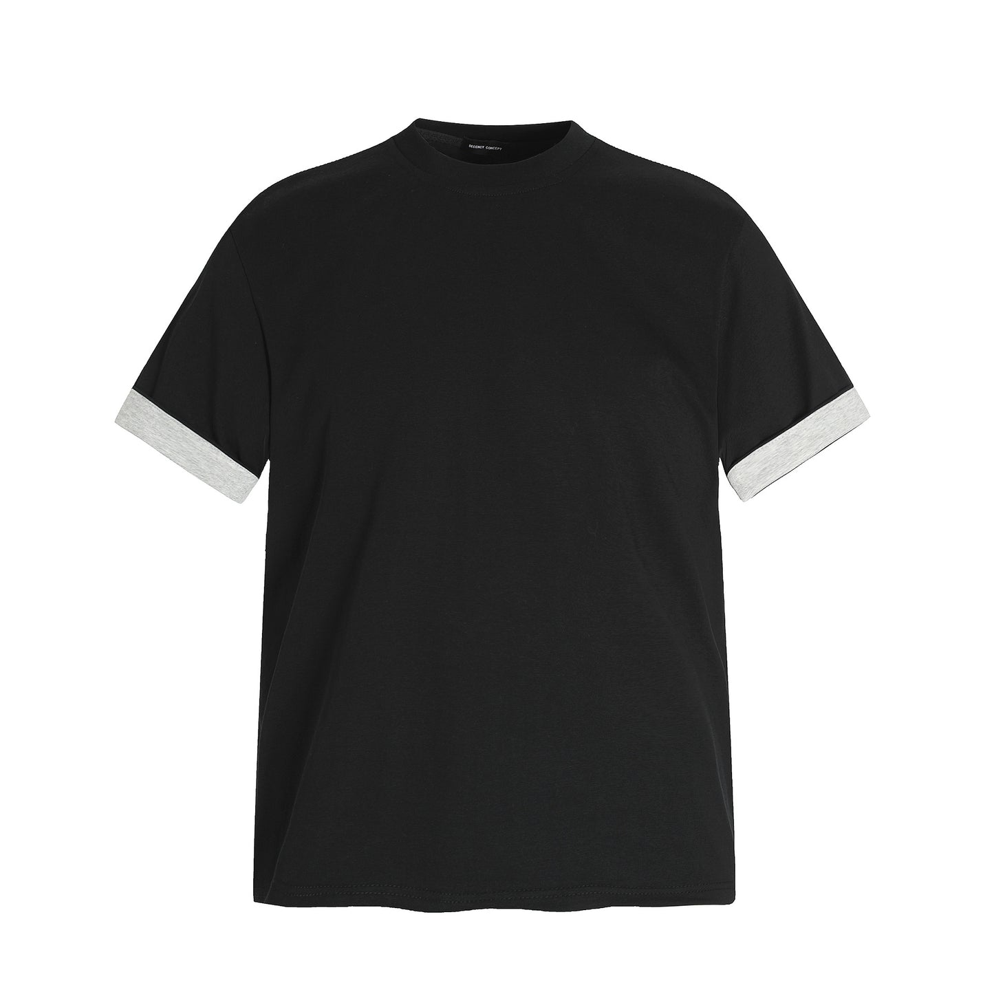 2025 0239 2025n Street 2025 Splicing Niche Deconstruction Neutral High Sense Design Men's Fit Short Sleeve T-Shirt