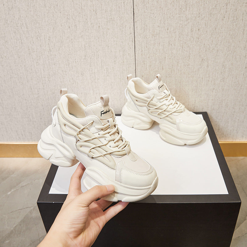 2025 Platform dad shoes women's summer 2022 new ins trendy retro Xiaobai casual sports spring and autumn women's shoes are popular