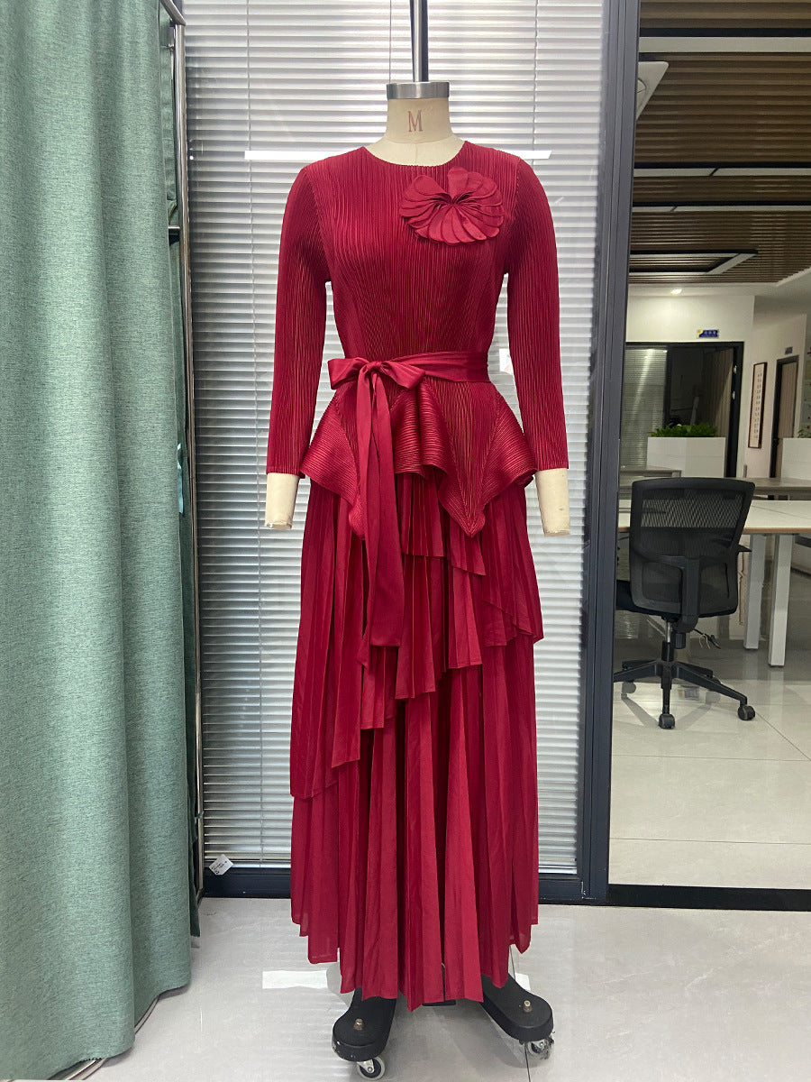 2025 Fashion suit, women's clothing, high sense, 2025 Popular trade, irregular and unique, beautiful skirt, autumn wear a complete set