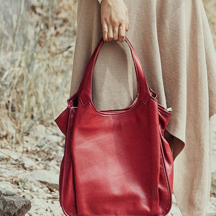 2025 fashion trend leather bag women's popular new women's bag shoulder bag large capacity handbag
