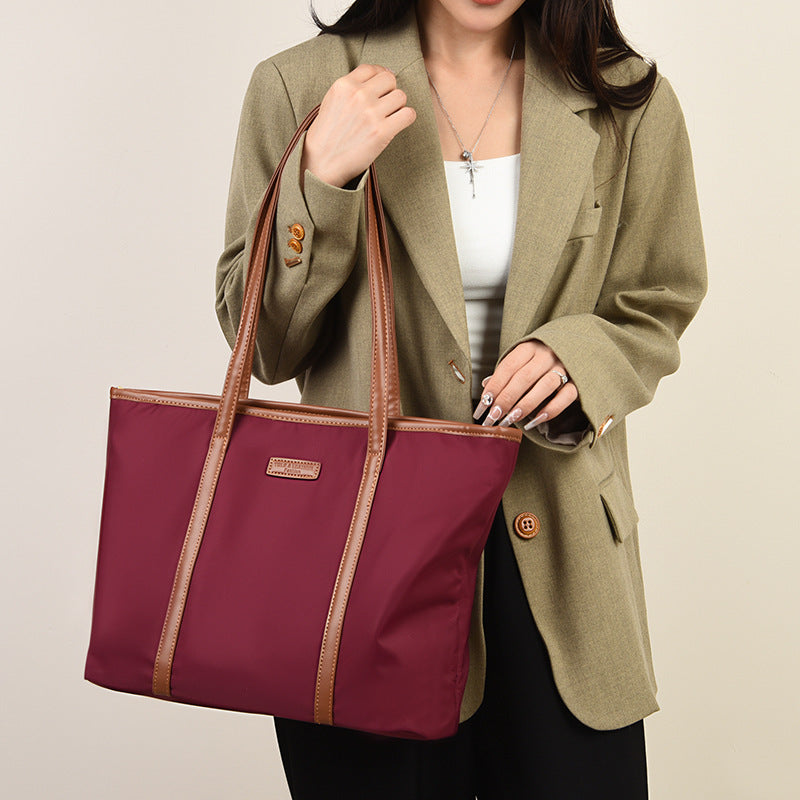 2025 popular autumn new Oxford bag high-end sense large-capacity tote bag casual fashion shoulder bag work commuter bag