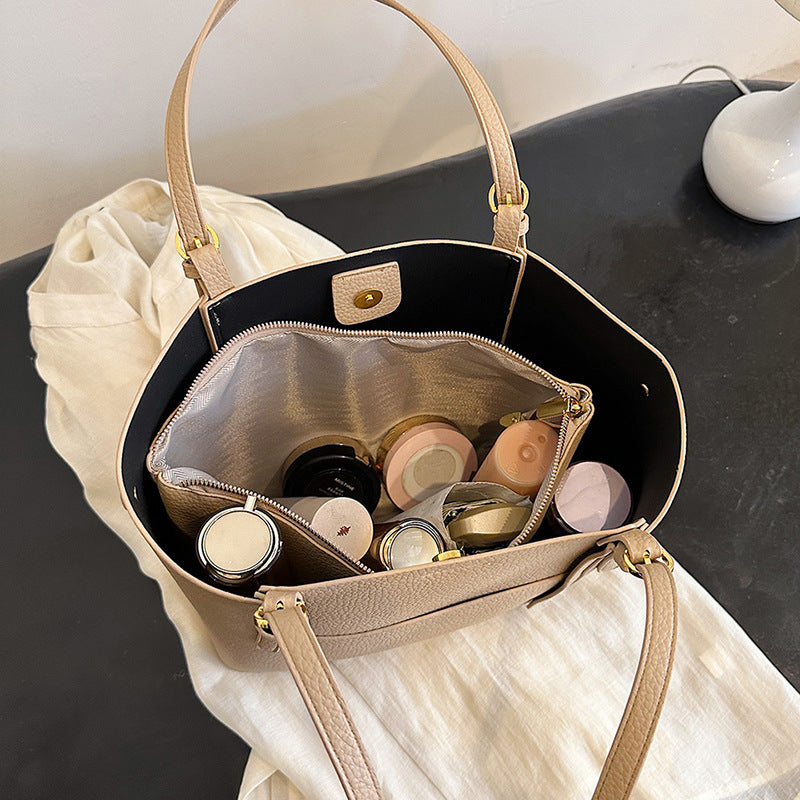 2025 Tote bag popular new urban simple child and mother bag retro large-capacity bag women's trend shoulder bag