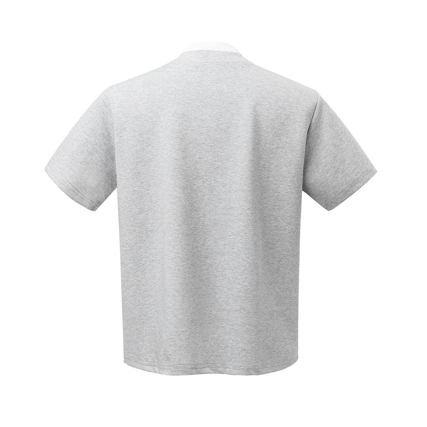 2025 K53 2025n street trendy retro fake two-piece deconstruction high-end men's short and wide cleanfit space cotton short-sleeved T-shirt