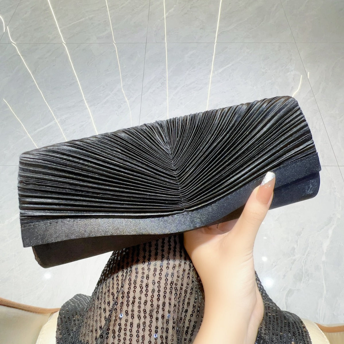 New New special for pleated clutch bags, celebrity high-end banquet fashion handbags, shoulder messenger dinner bags