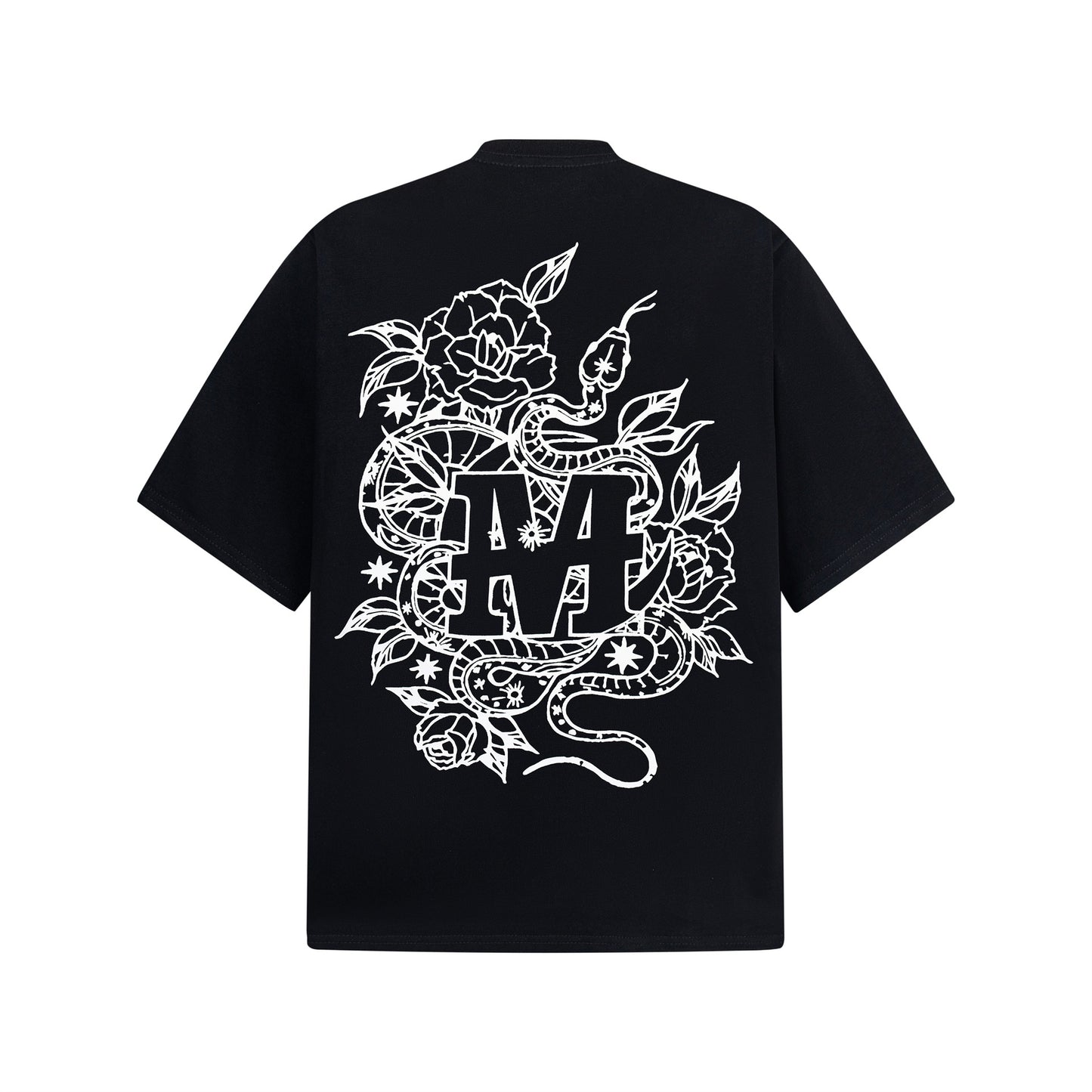 2025 2651 2025n street neutral retro creative letter design men's loose high-end heavy short-sleeved T-shirt