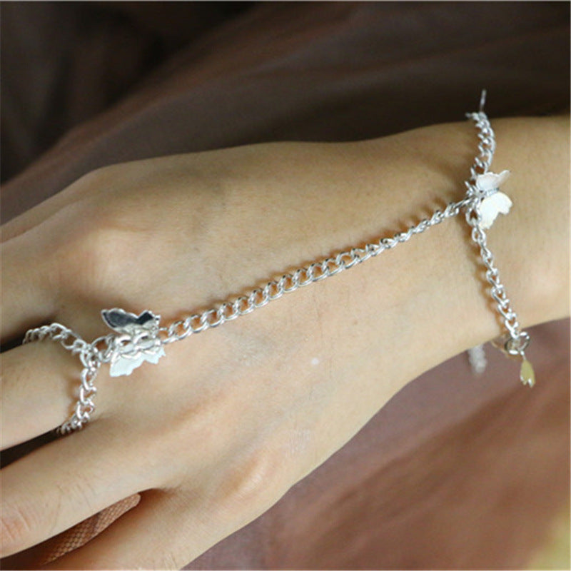 2025 YL2374欧美Bracelet工厂货源时尚个性优美合金小蝴蝶挂坠手链手饰