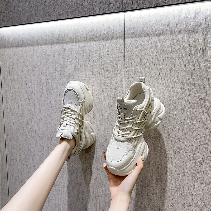 2025 Platform dad shoes women's summer 2022 new ins trendy retro Xiaobai casual sports spring and autumn women's shoes are popular