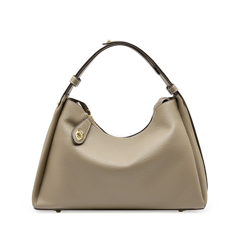 2025 popular New Premium Leather Women's Bag Crossbody Shoulder Bag Women's Fashion Underarm Bag Atmospheric Women's Bag