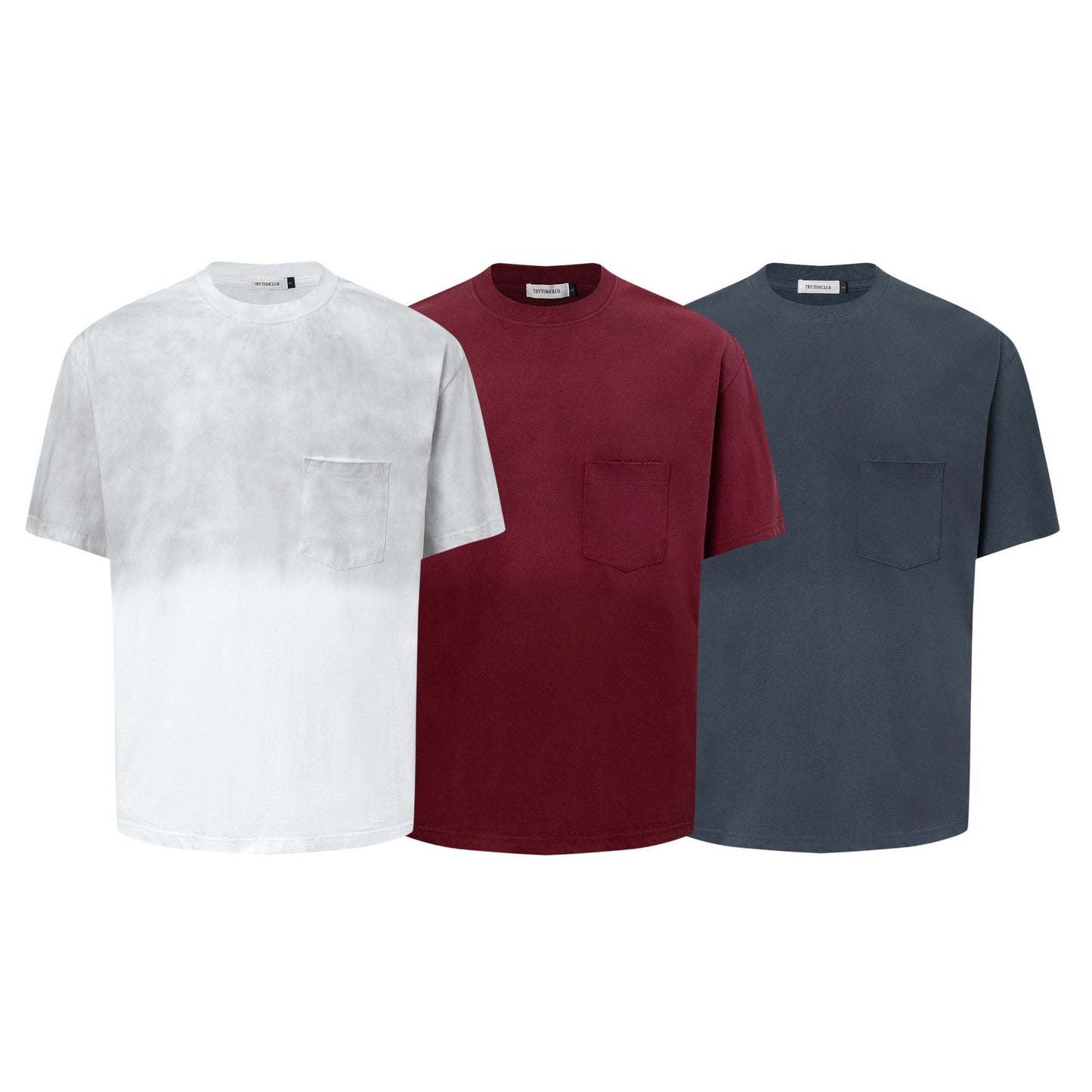 2025 27309 2025n Street 2025 Summer Neutral Hand Spray Old Sense Design Sense Men's Fit Premium Sense Short Sleeve T-Shirt