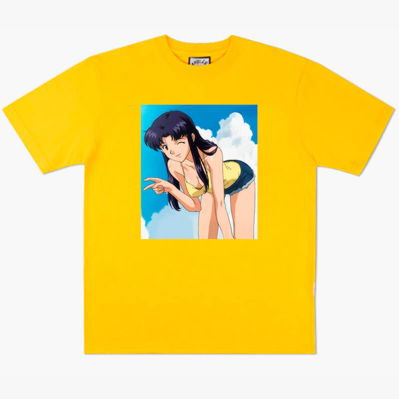 benpaolv Anime Aesthetic Misato Katsuragi Hot Beach Party T-Shirt