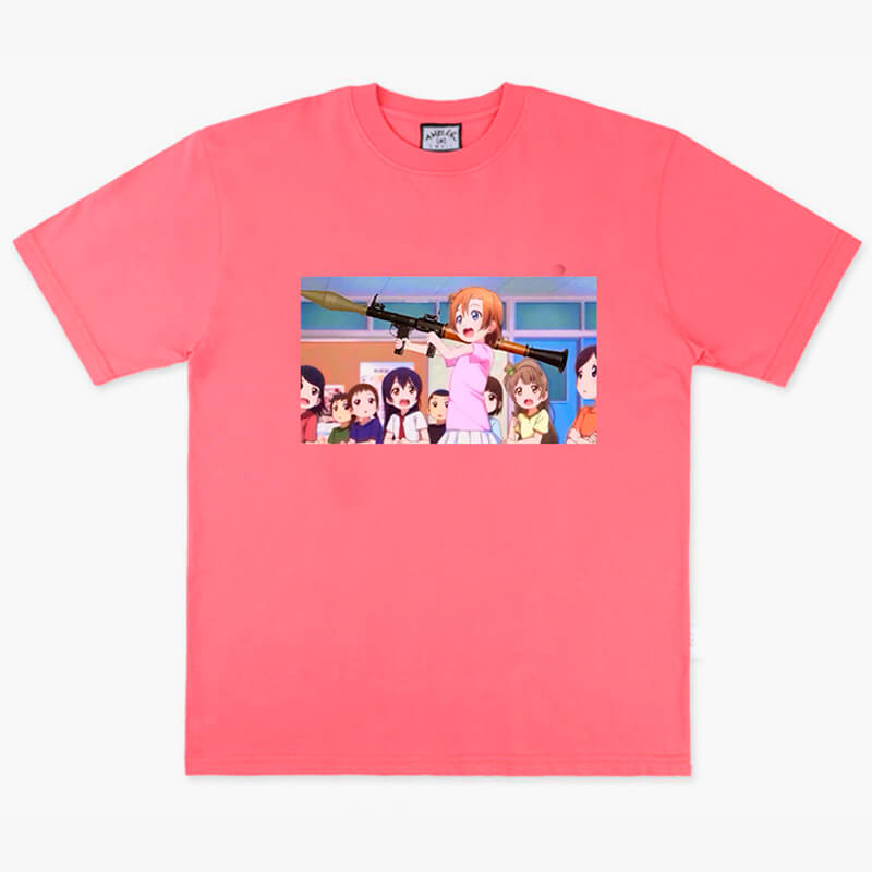 benpaolv Kawaii Anime Girl with Rocket Launcher Gun T-Shirt