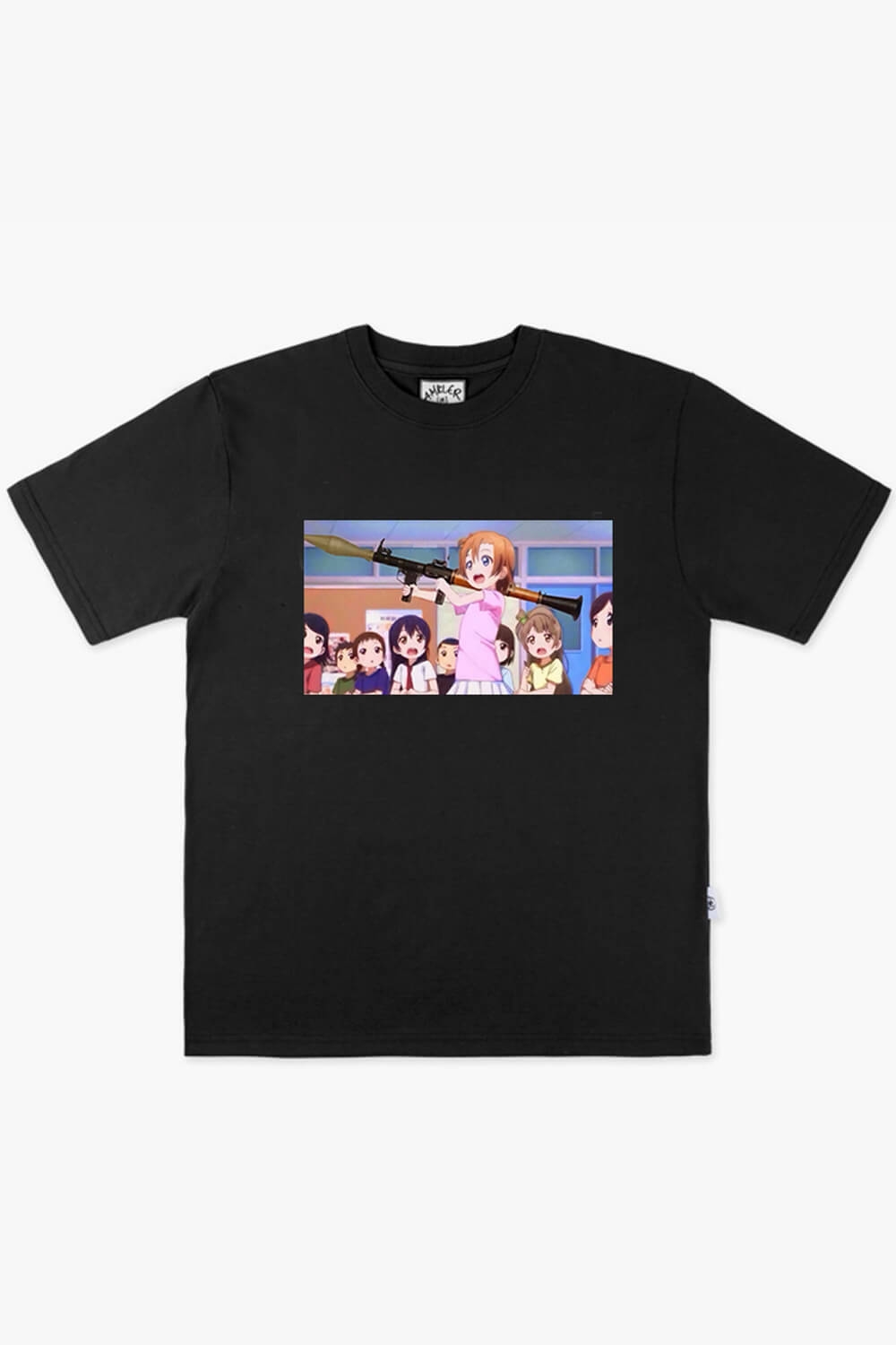 benpaolv Kawaii Anime Girl with Rocket Launcher Gun T-Shirt
