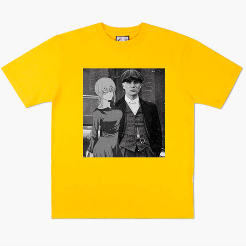 benpaolv Makima and Thomas Shelby Anime T-Shirt Peaky Blinders