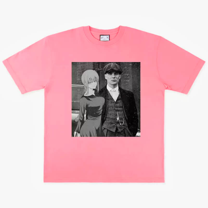 benpaolv Makima and Thomas Shelby Anime T-Shirt Peaky Blinders