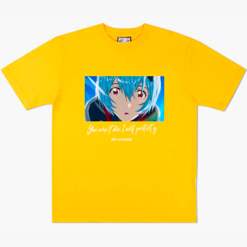 benpaolv Rei Ayanami You Won't Die I'll Protect You Anime T-Shirt