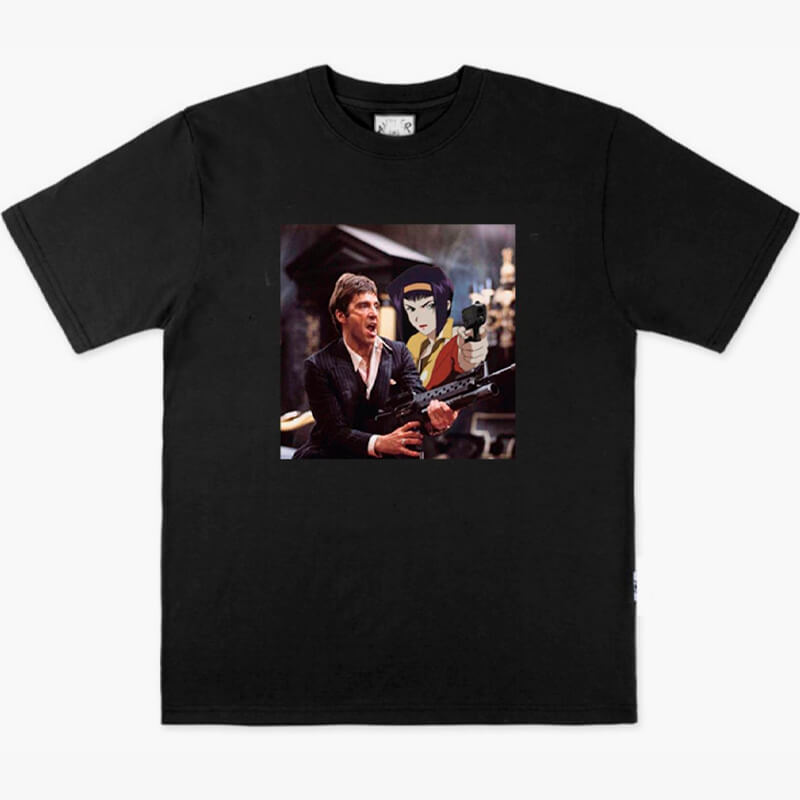 benpaolv Tony Montana and Faye Valentine Anime T-Shirt Scarface