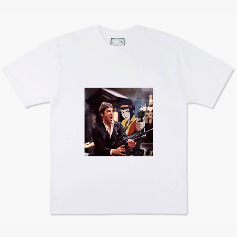 benpaolv Tony Montana and Faye Valentine Anime T-Shirt Scarface