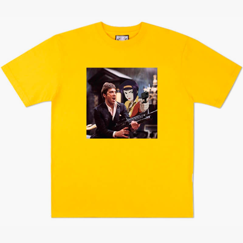 benpaolv Tony Montana and Faye Valentine Anime T-Shirt Scarface