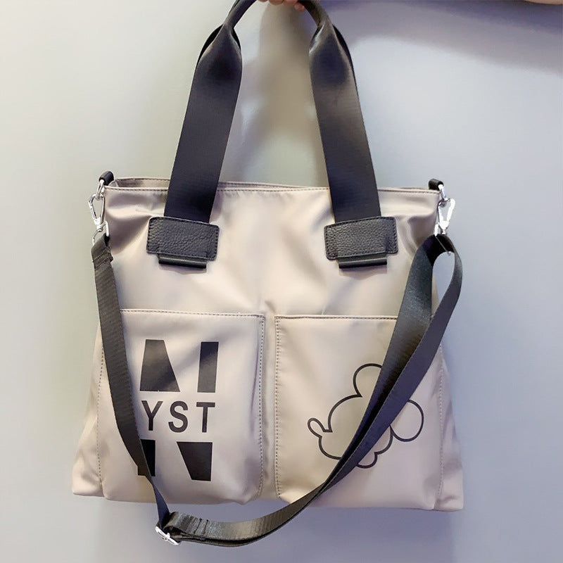 Bag  New Oxford Cloth with Leather Shoulder Crossbody Cloth Handbag Casual Large Capacity Travel Bag Wholesale