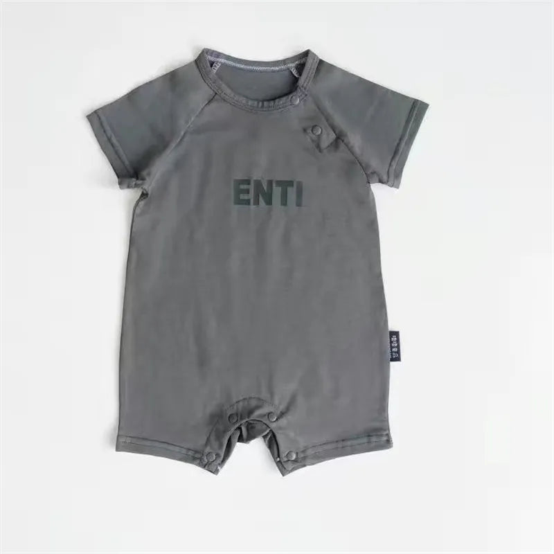 Clothing Sets Jumpsuits Baby Girls Designer Letter Jumpsuit Babies Cotton Clothes Short Sleeve Onesie Infant Toddler Onesies