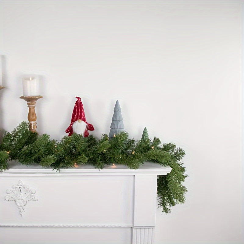 Luxurious 78" Artificial Pine Garland - Realistic Soft Greenery for Indoor/Outdoor Decor, Perfect for Fireplace Mantle & Christmas Holiday Decoration, Durable & Easy to Shape