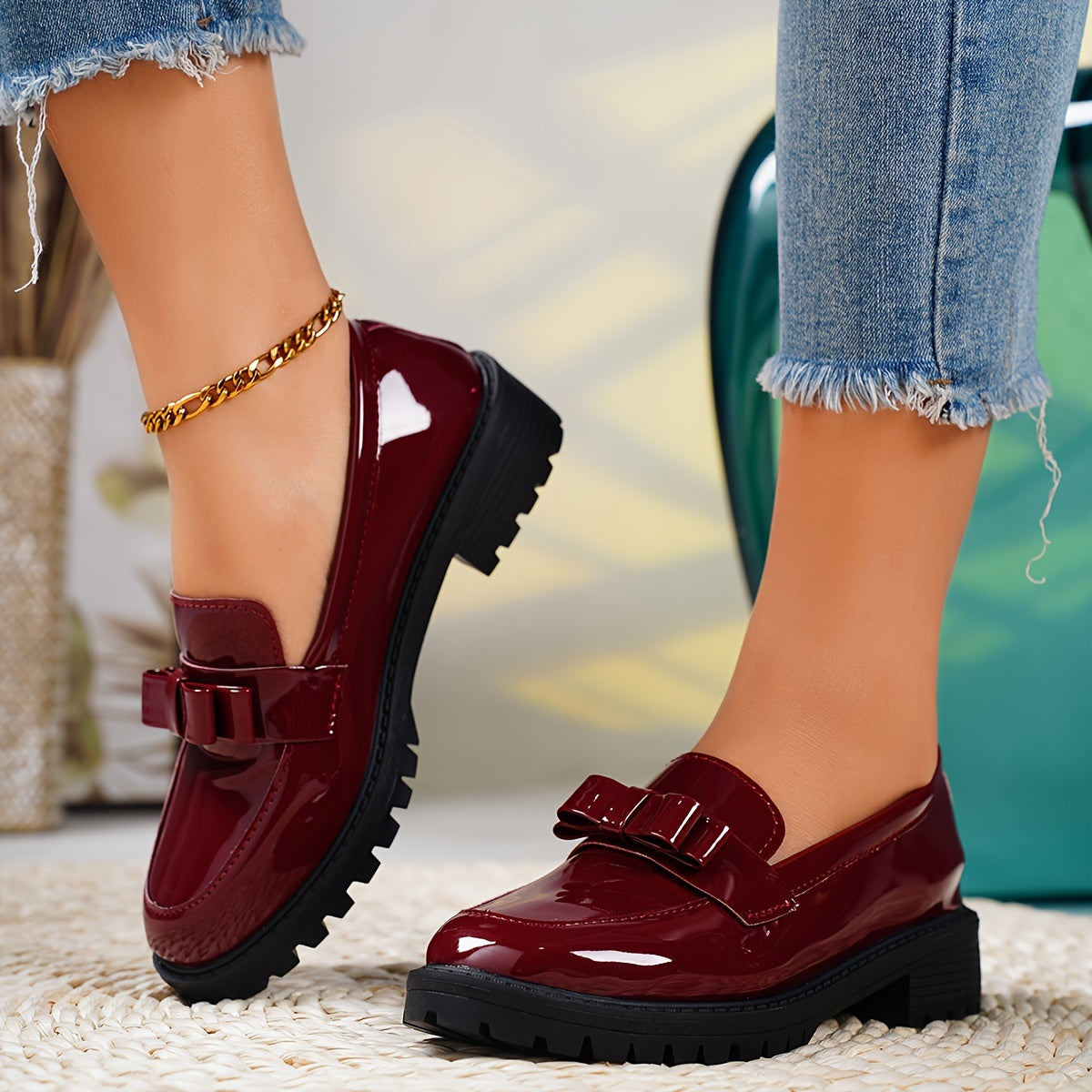 Stylish Comfort Pumps - Soft Sole, Slip-On, Round Toe, Chunky Heel, Preppy Design, Elegant Solid Colors for Women's Formal Occasions - Perfect for Wedding, Party, or Office Wear