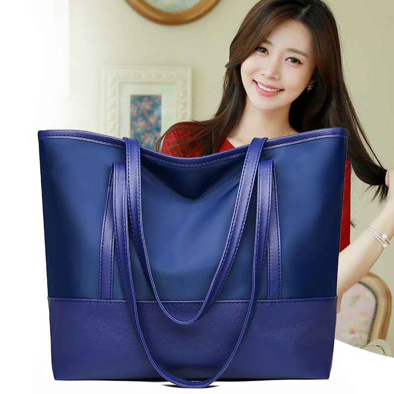 Women's Bag New Shoulder Bag Fashion Simple Oxford Cloth Tote Large Capacity Mom Shopping Bag Wholesale Bag for Women