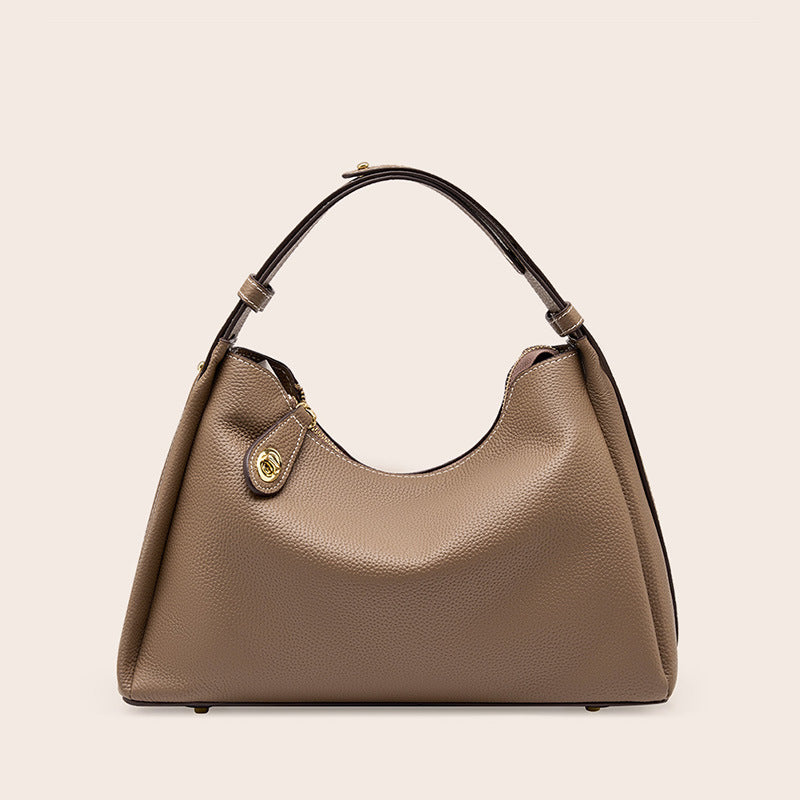 2025 popular New Premium Leather Women's Bag Crossbody Shoulder Bag Women's Fashion Underarm Bag Atmospheric Women's Bag