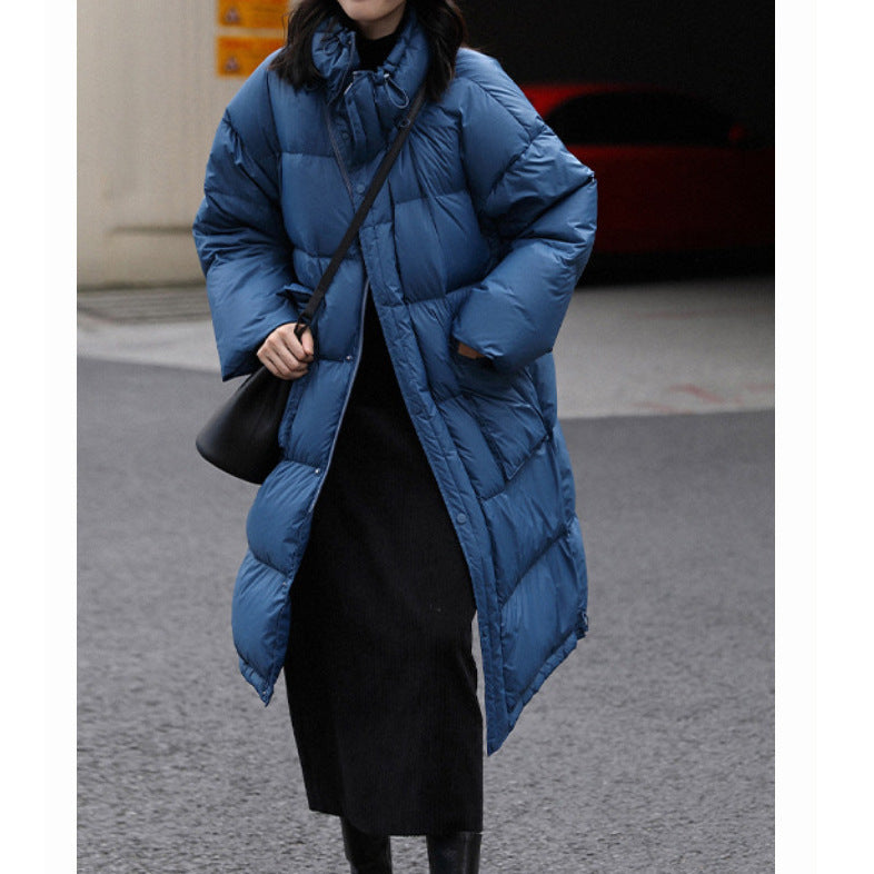2025 90 white goose down jacket high-end women's clothing short Pinghu winter women's niche goose down jacket bread jacket black and white