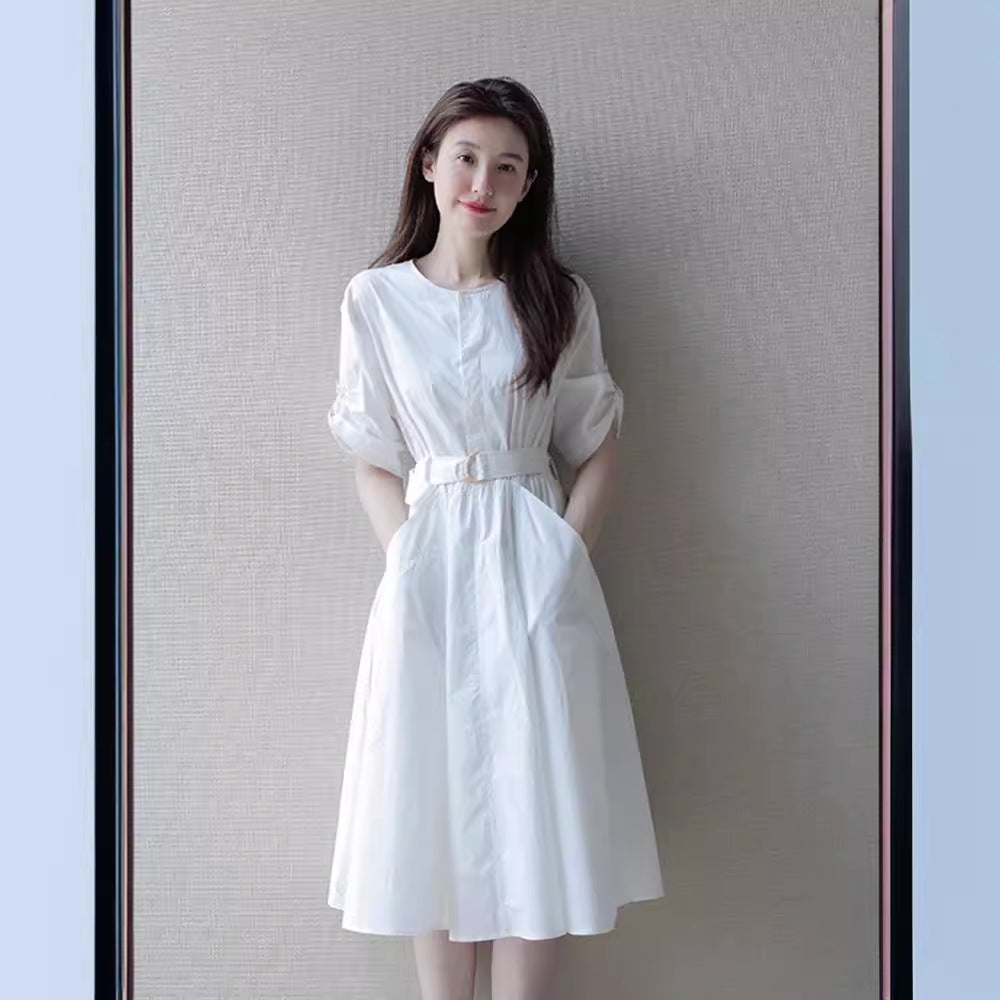 2025 New Women's Long Dress Design Sense  Chic Sense Shirt Dress Thin Summer