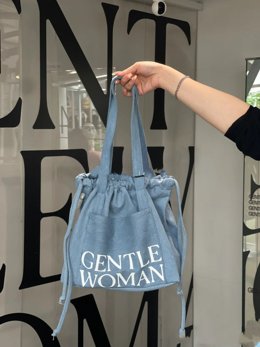 Thailand Surrogate Shopping Genuine Goods Gentlewoman Fashion Brand Canvas Bag Shopping Bag Meteor Garden Xiaoyou Same Fashion