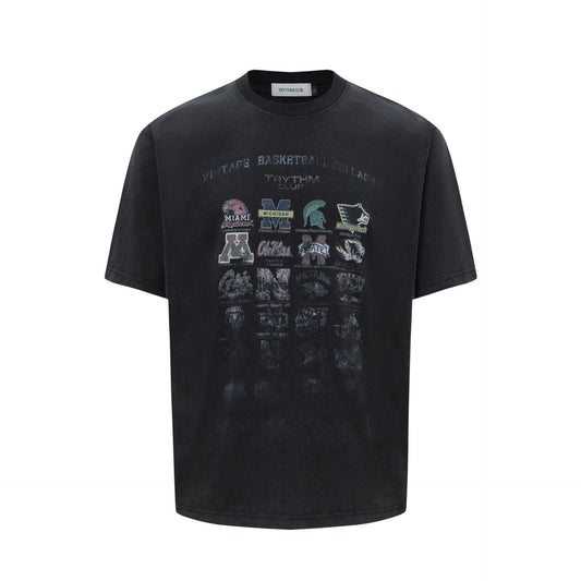 2025 27327 2025n Street 2025 Summer Neutral Washed Old Design Men's Loose Premium Short Sleeve T-Shirt