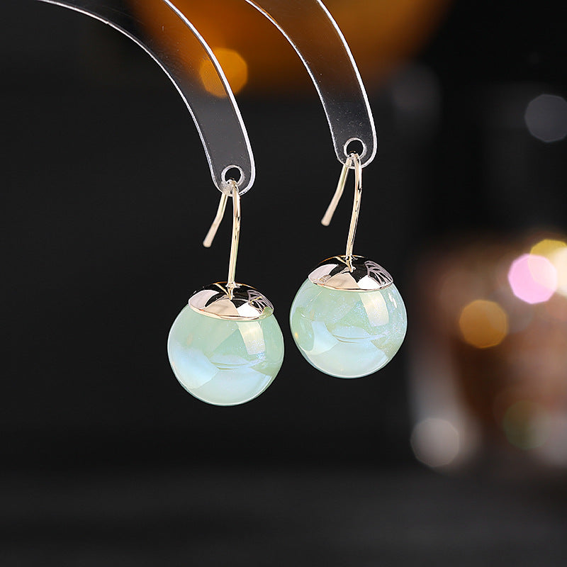 2025 Simple and versatile temperament Mermaid Ji pearl ear hook 2022 new trendy design Korean version niche earrings wholesale