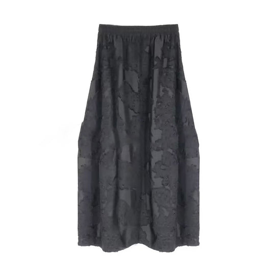 High-end new Chinese jacquard embroidery dress 2025 summer new versatile elastic fashion skirt women N3060