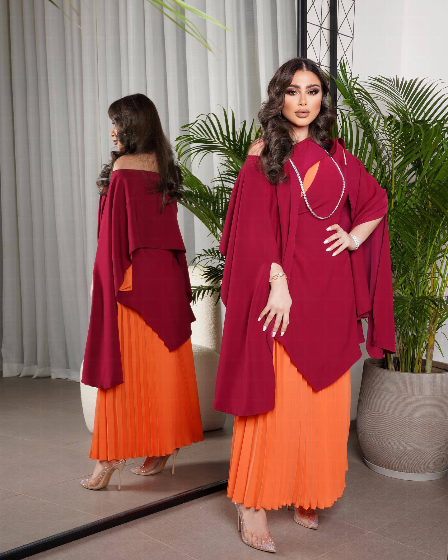 2025 spring and summer New Popular trade women's clothing independent station ebay sexy pleated shawl pendulum ball dress two-piece set