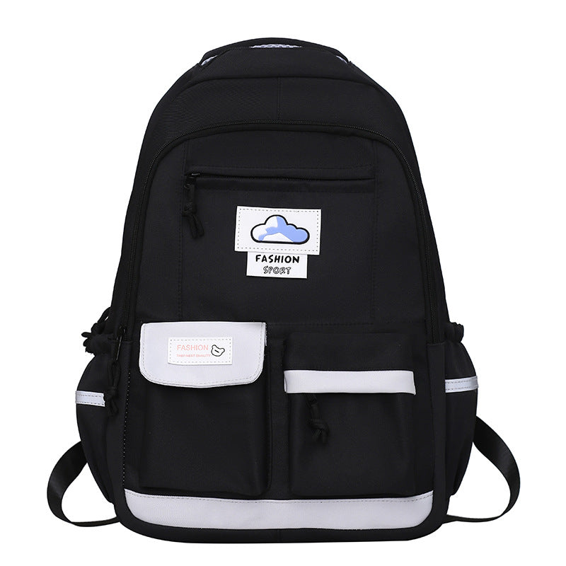 Foreign Trade New Ins Student Schoolbag Female College Style Lightweight Backpack Large Capacity Versatile Commute Leisure Backpack