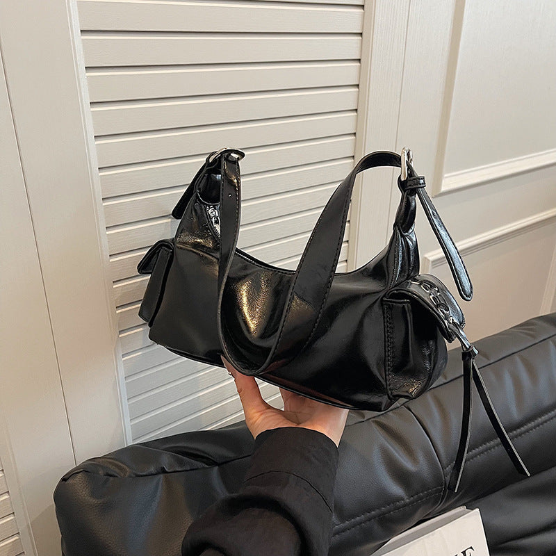 BENPAOLV 2025 Light luxury high-end underarm bag women's popular new lightweight niche design handbag fashionable versatile shoulder bag