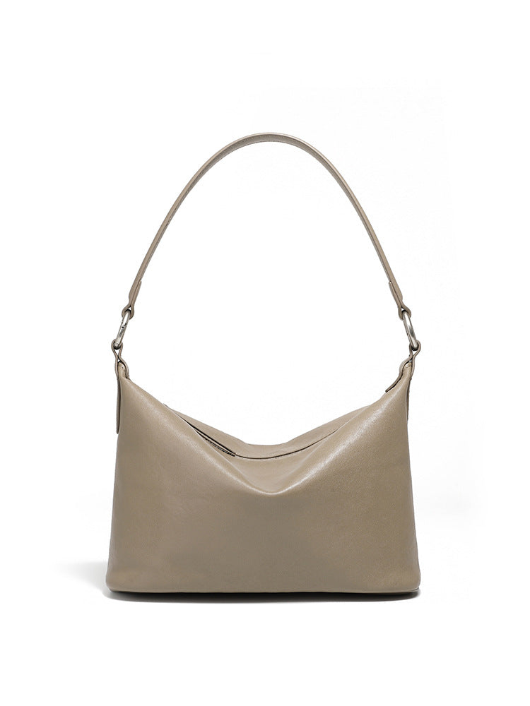 2025 Classic retro underarm bag  new top layer vegetable tanned cowhide shoulder messenger bag
