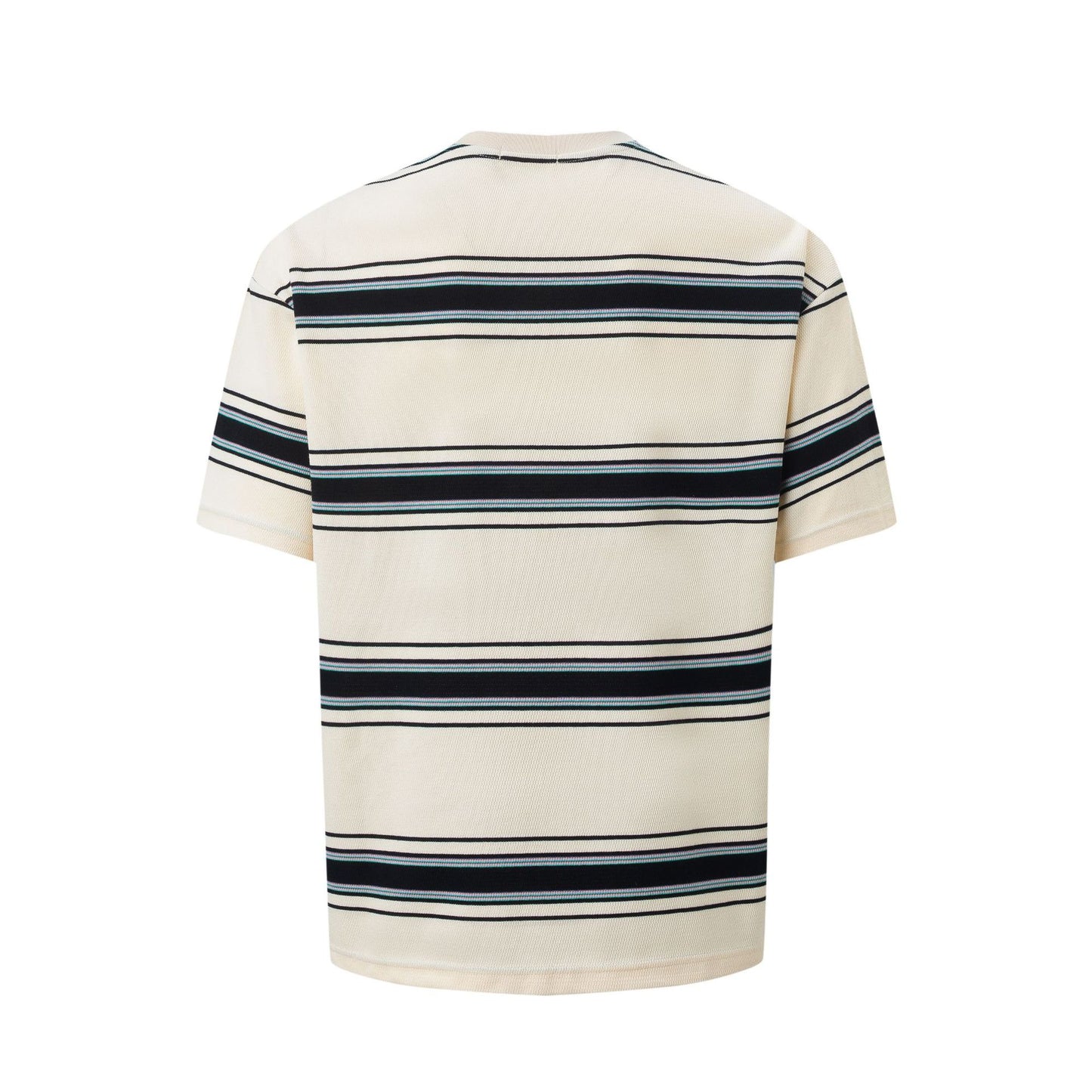 2025 27325 2025n Street 2025 Summer Neutral Striped Pattern Design Men's Loose Premium Short Sleeve T-Shirt