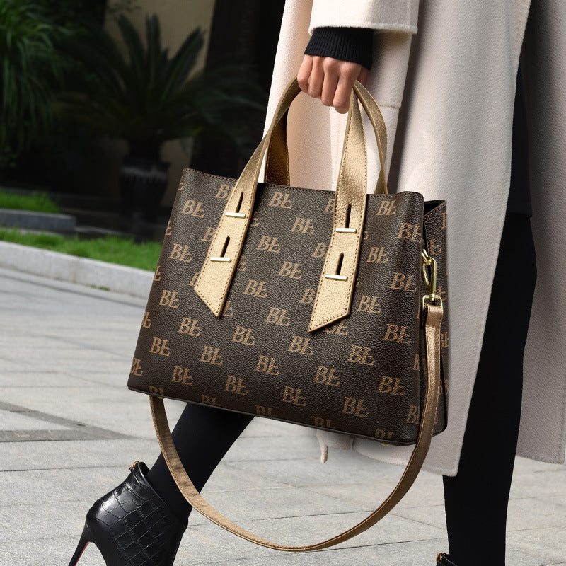 2025 Handbag bag autumn and winter women's versatile temperament high-end messenger bag fashion commuter large capacity shoulder bag women's bag