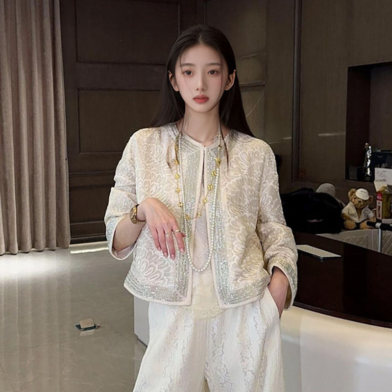 2025 Chinese New Year new Chinese style retro jacket women's high-end temperament short outer cardigan top N2025