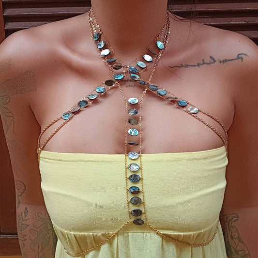 L5078Y 2025 Body chain factory supply Sexy wild hollow metal chain body chain small vest