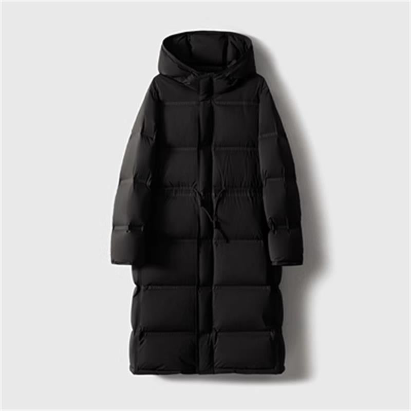 2025 90 white goose down short/medium and long down jacket, hooded waist goose down jacket high-end, new winter women's clothing