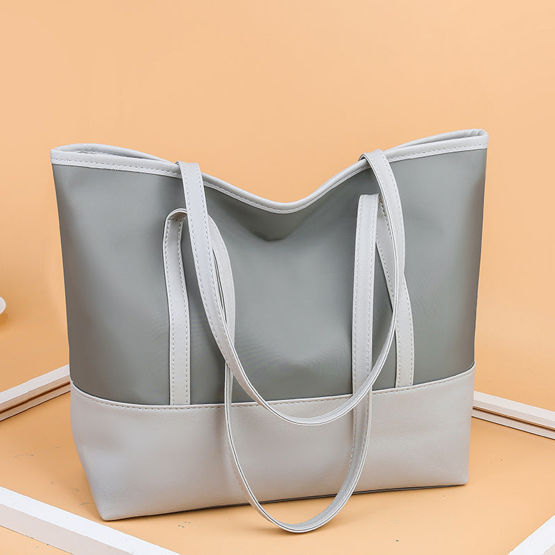 Women's Bag New Shoulder Bag Fashion Simple Oxford Cloth Tote Large Capacity Mom Shopping Bag Wholesale Bag for Women