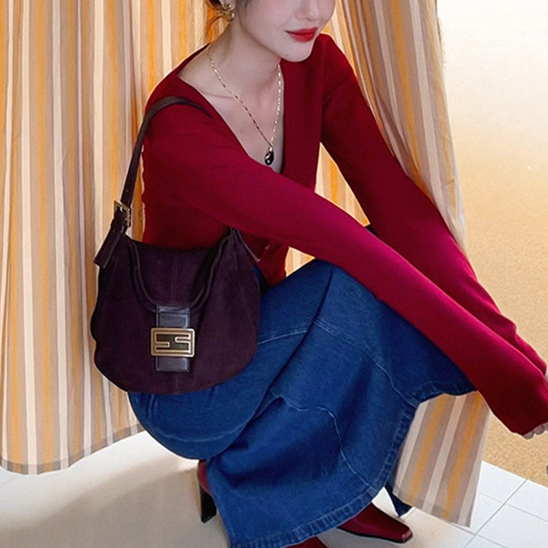2025 spring clothes, new models with a complete set of denim dresses, children wear high-end two-piece suits, early autumn