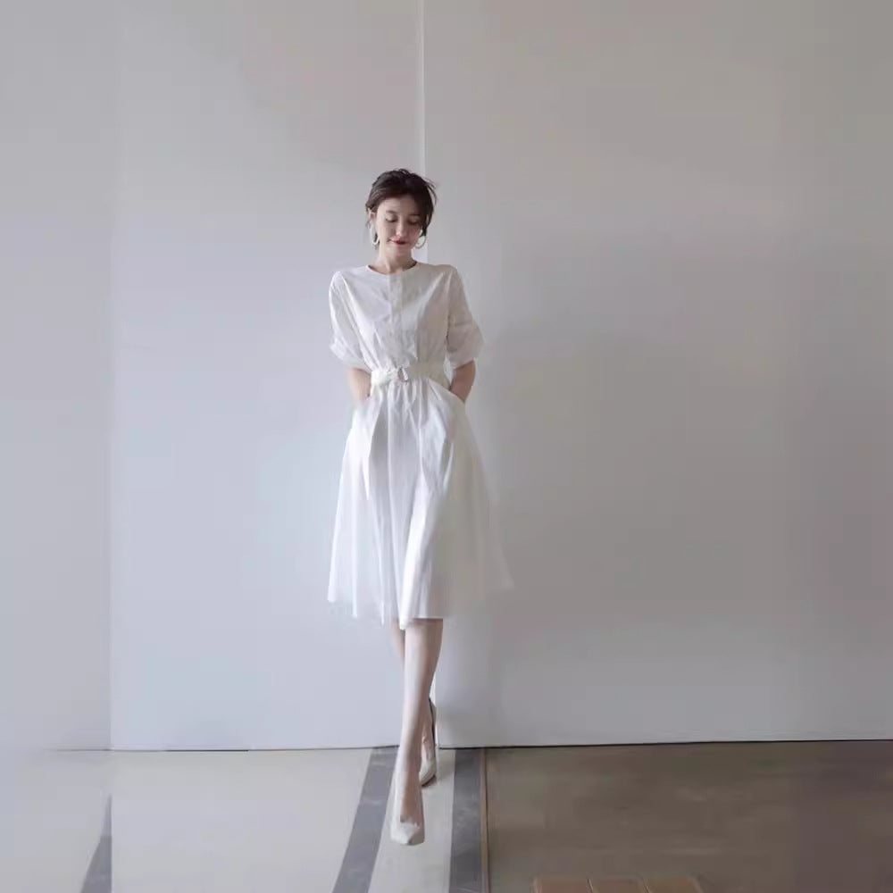 2025 New Women's Long Dress Design Sense  Chic Sense Shirt Dress Thin Summer