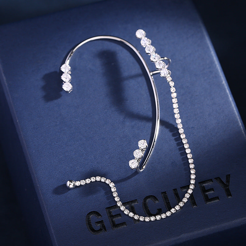 2025 Personalized niche 2022 new earrings trendy creative design earrings without earholes wear long fringed ear hangers