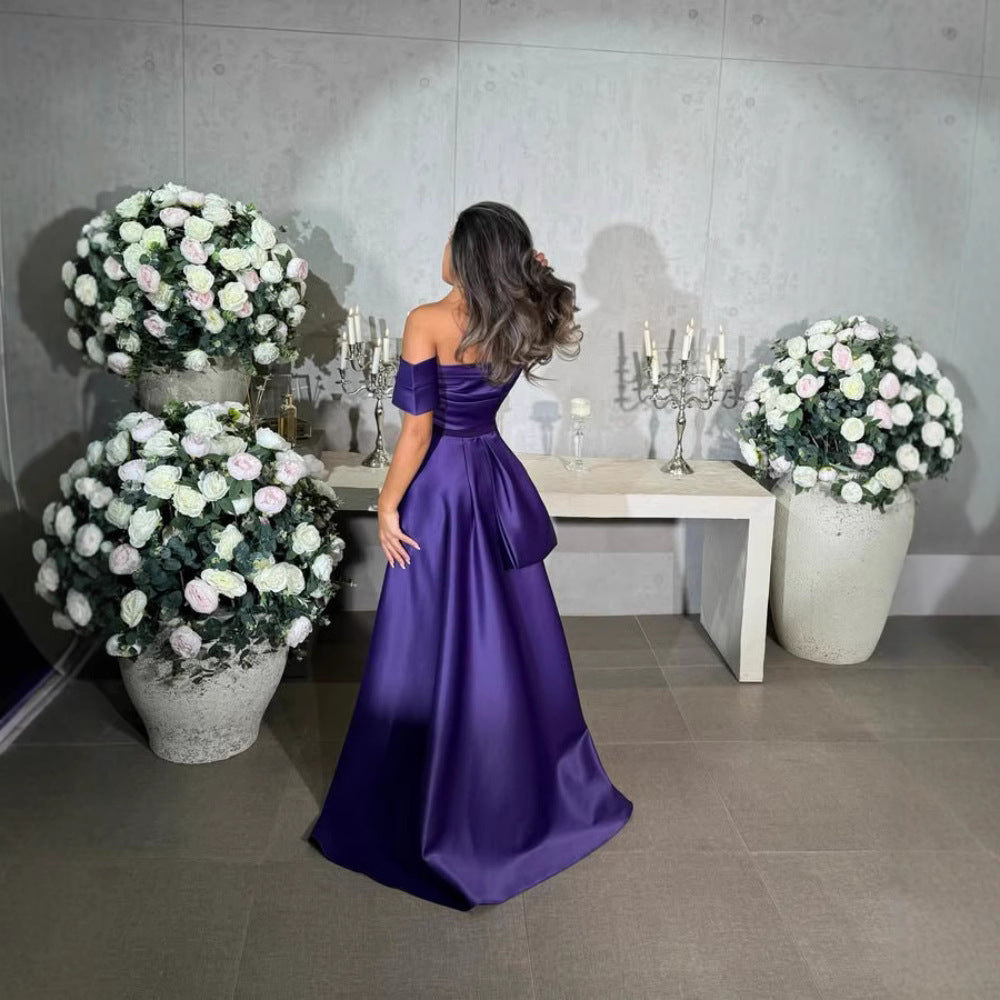 2025 spring New Popular, , Middle East Popular trade women's clothing independent station  sexy hip tube top trailing evening dress