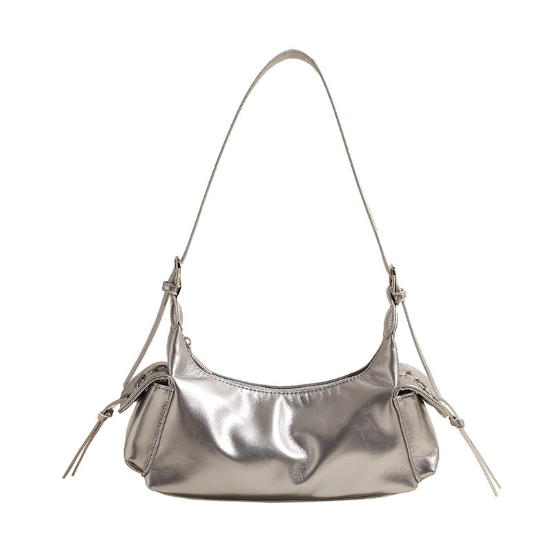 BENPAOLV 2025 Light luxury high-end underarm bag women's popular new lightweight niche design handbag fashionable versatile shoulder bag